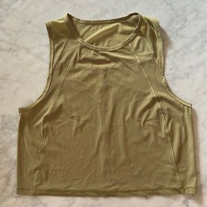 lululemon Cropped Sculpt Tank in size 4 green
